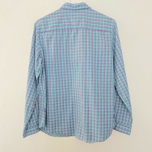 Vintage VTG Levi Strauss & Co Big E Plaid Button Up Long Sleeve Shirt Top 16 - Picture 2 of 8